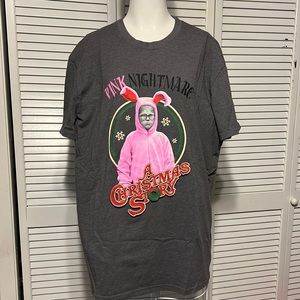 Pink Nightmare Christmas Story T-Shirt like new with out tags Size XL